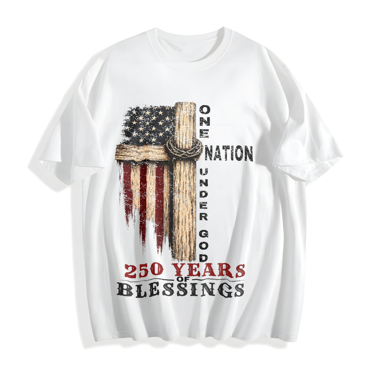 One Nation Under God Cotton T-Shirt product image 2