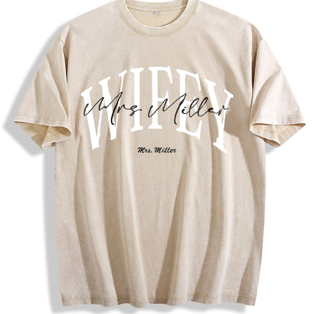 Wifey Vintage Washed T-Shirt product image 1