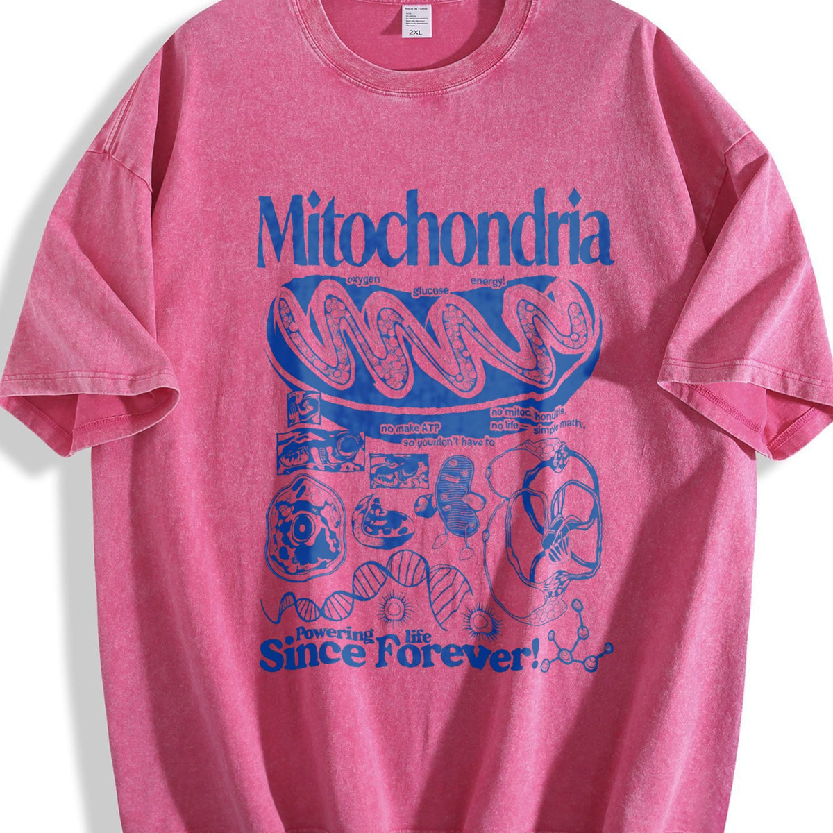 Mitochondria Science Vintage Washed T-Shirt product image 7