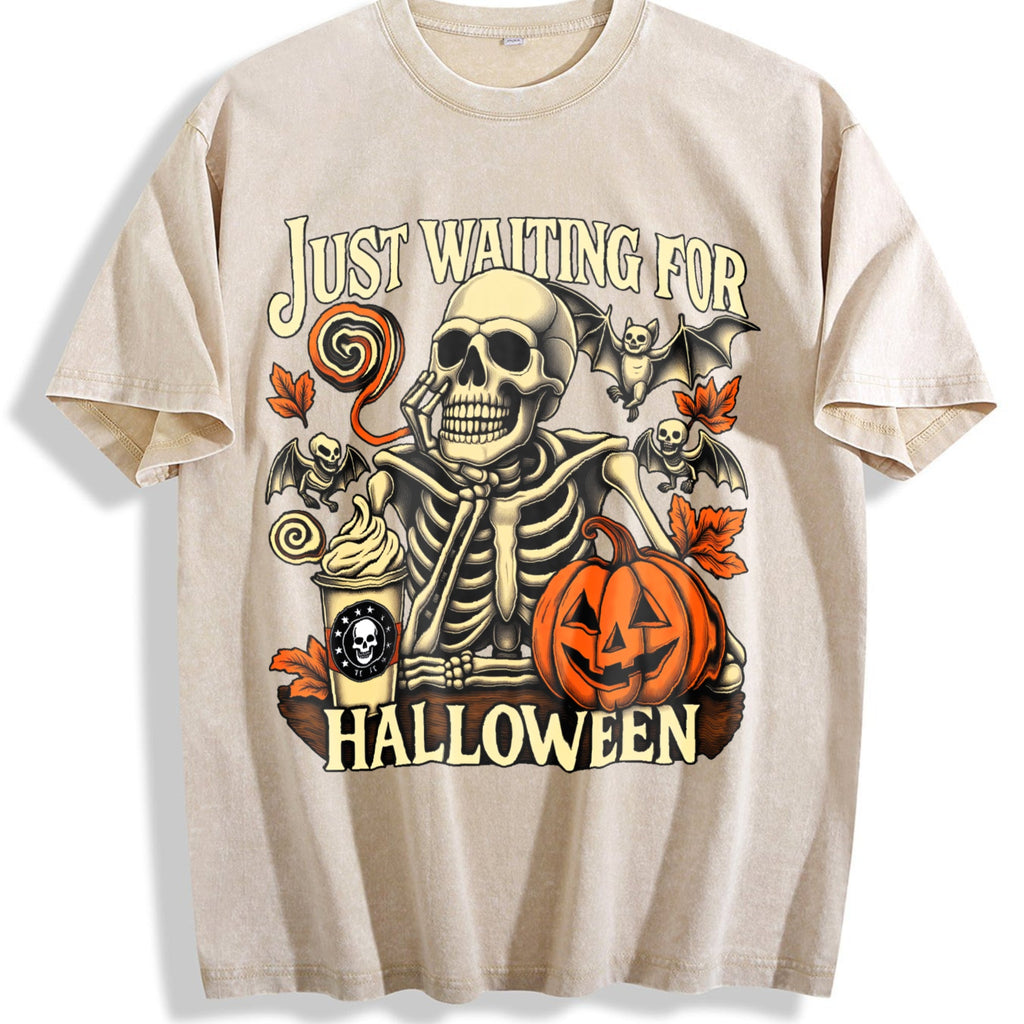 Just Waiting For Halloween Vintage Washed T-Shirt product image 1