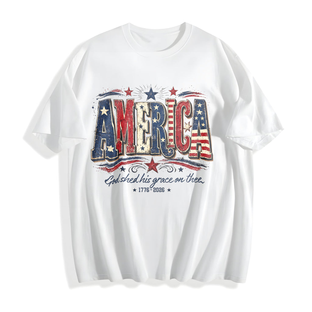 Christian American Flag Cotton T-Shirt product image 2