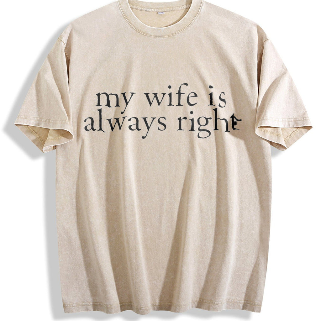 My Wife Is Always Right Vintage Washed T-Shirt product image 1