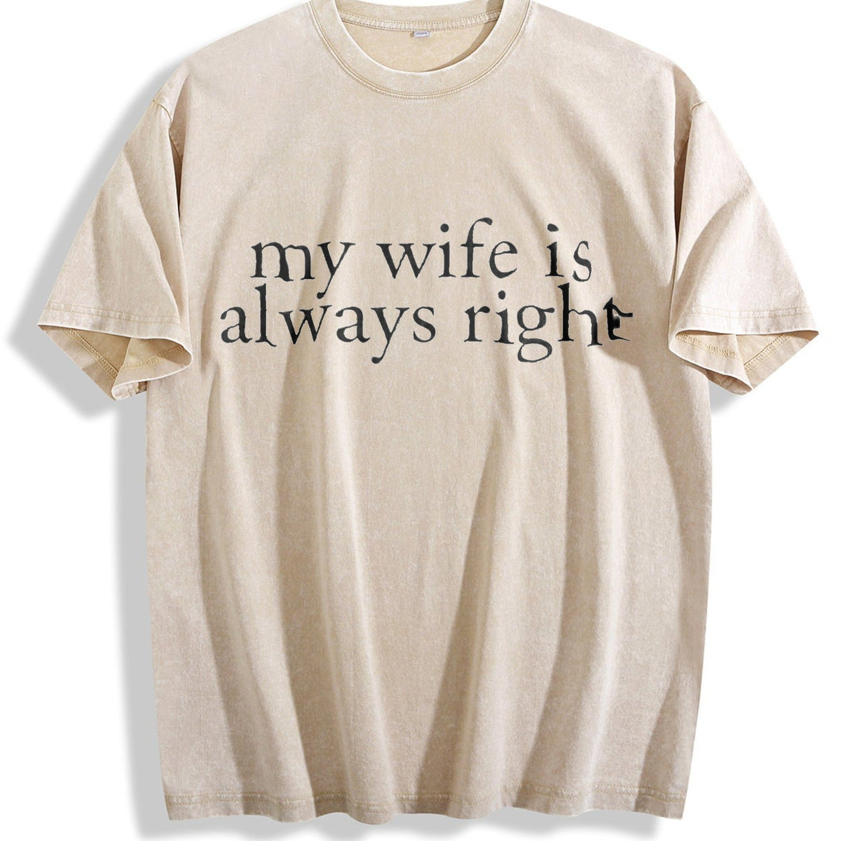 My Wife Is Always Right Vintage Washed T-Shirt product image 1