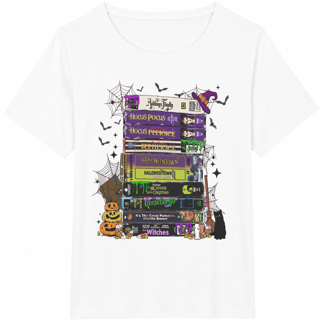 Halloween Vhs Movies Cotton T-Shirt product image 2