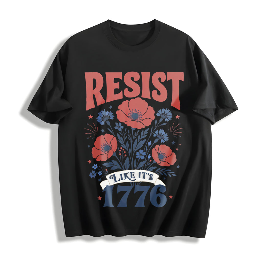 Resist Like It's 1776 : Anti Trump Cotton T-Shirt product image 1