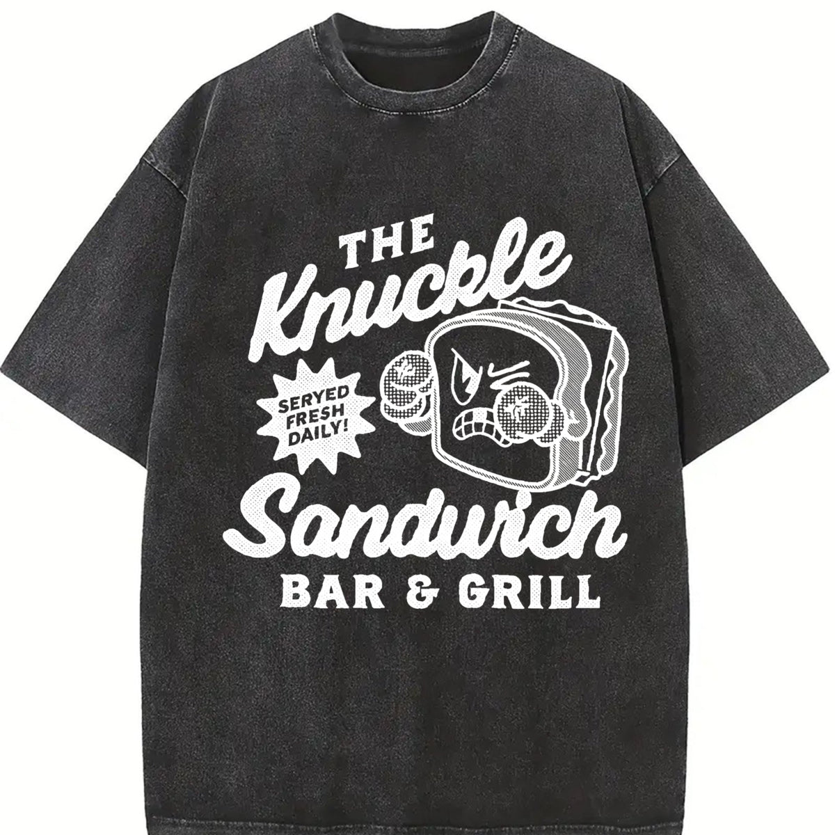 Funny The Knuckle Sandwich Bar And Grill Sarcastic Vintage product image 2