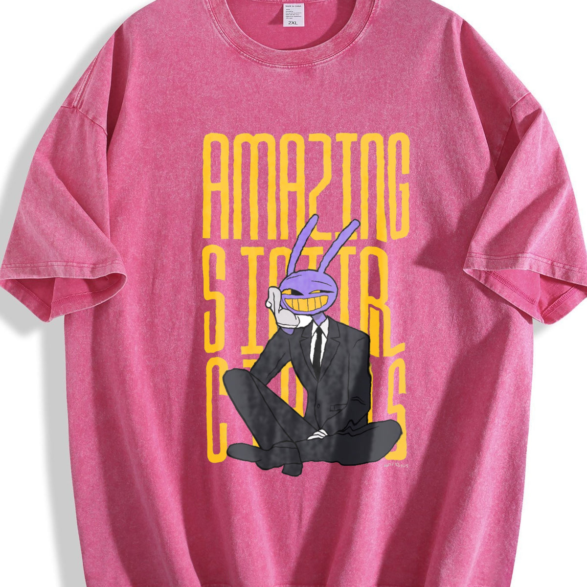 Black The Amazing Digital Circus Jax Vintage Washed T-Shirt product image 7