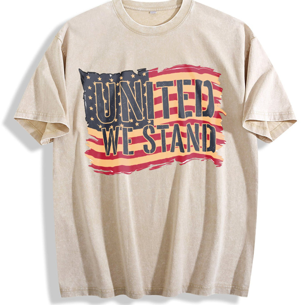 United We Stand American Flag Vintage Washed T-Shirt product image 1