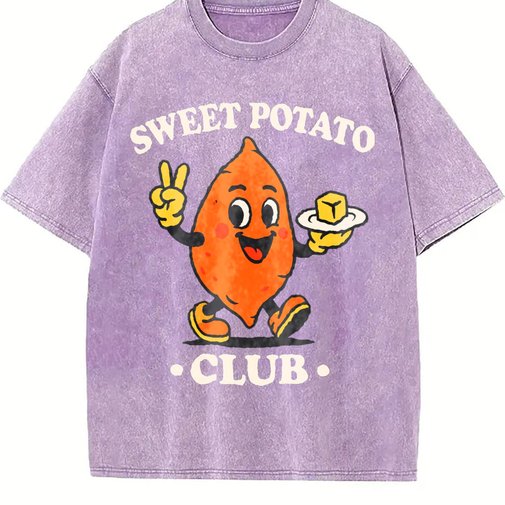 Sweet Potato Club Mascot Vintage Washed T-Shirt product image 6