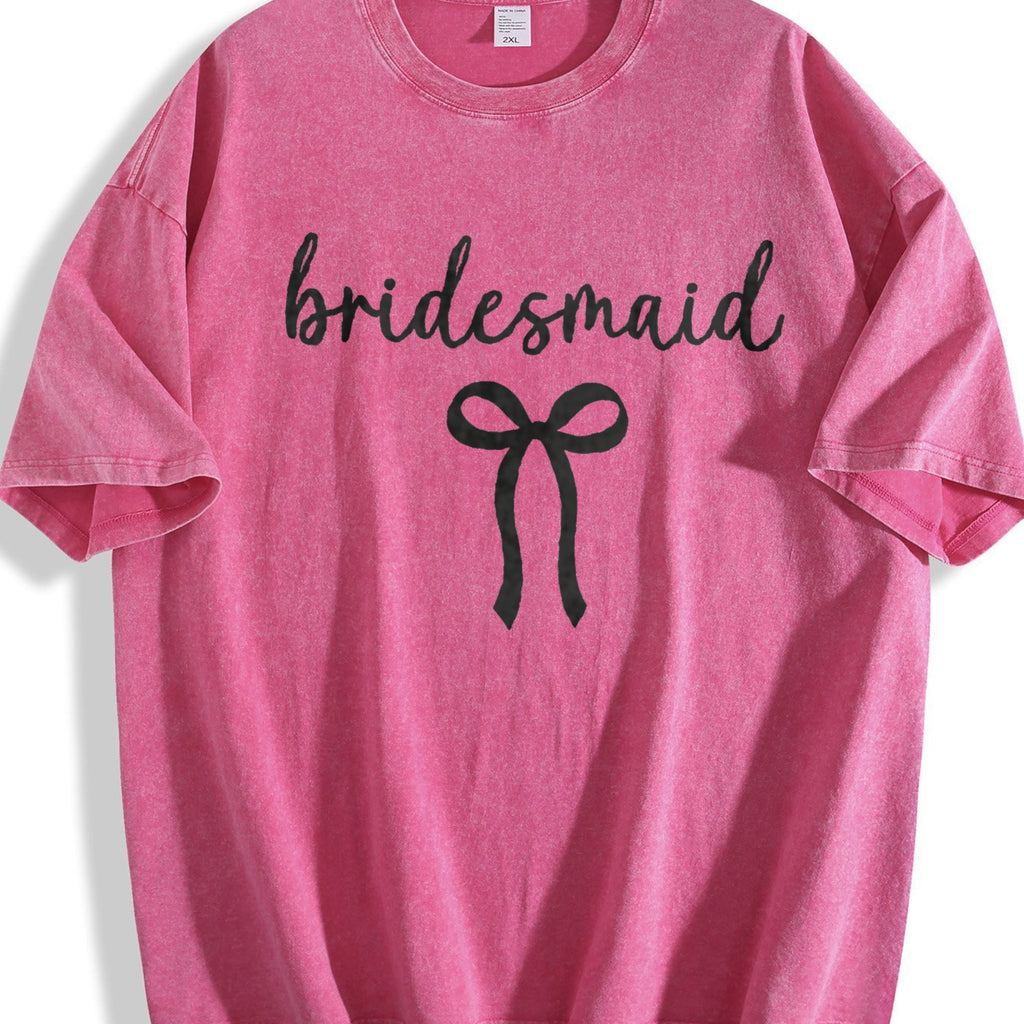 Bride Bridesmaid Vintage Washed T-Shirt product image 7