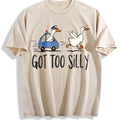 Silly Goose Funny 90s Vintage Washed T-Shirt product image 1