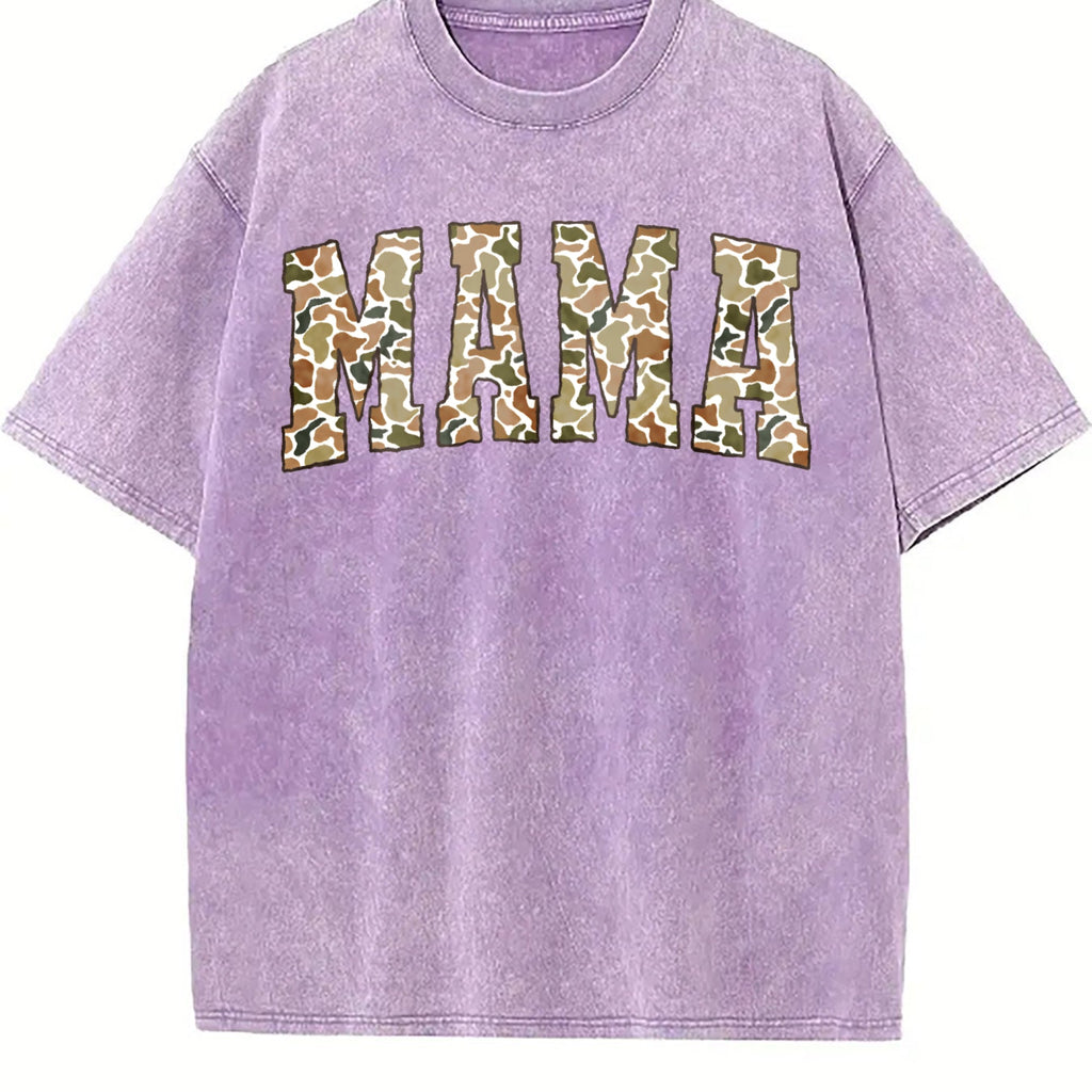 Camouflage Mama Vintage Washed T-Shirt product image 6