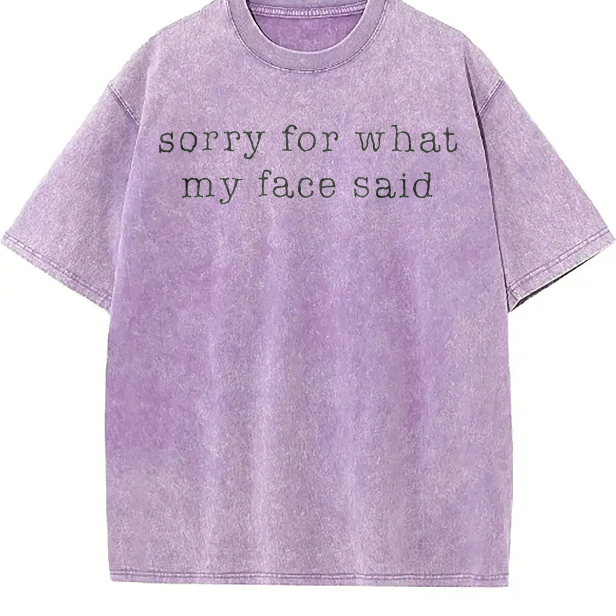 Sorry For What My Face Said Vintage Washed T-Shirt product image 6