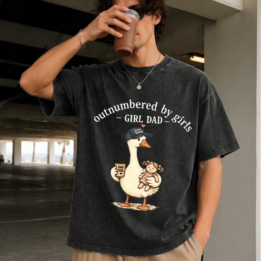 Girl Dad Vintage Washed T-Shirt product image 9