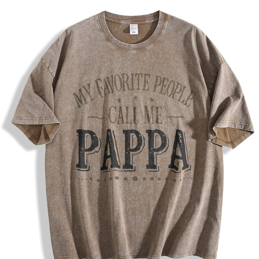 My Favorite People Call Me Papa Vintage Washed T-Shirt product image 3