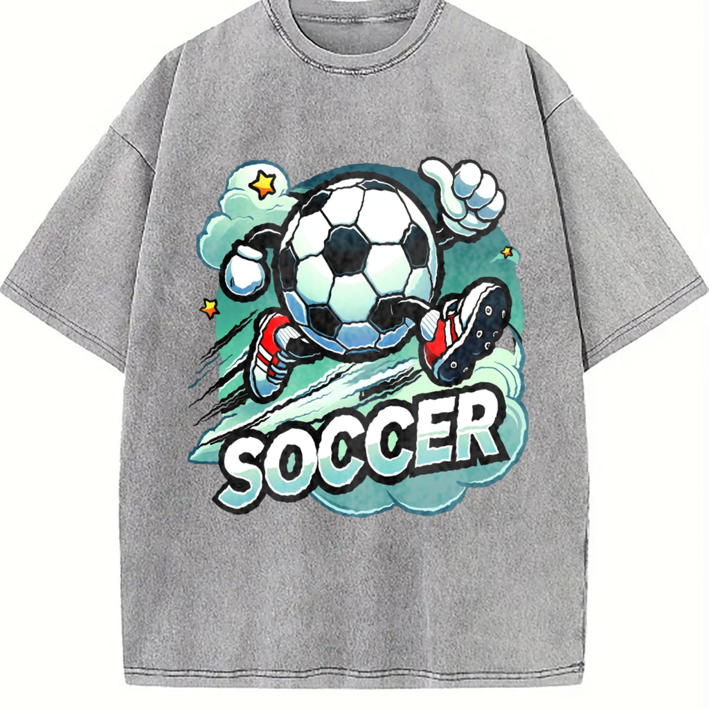 Global Soccer Fan Vintage Washed T-Shirt product image 5
