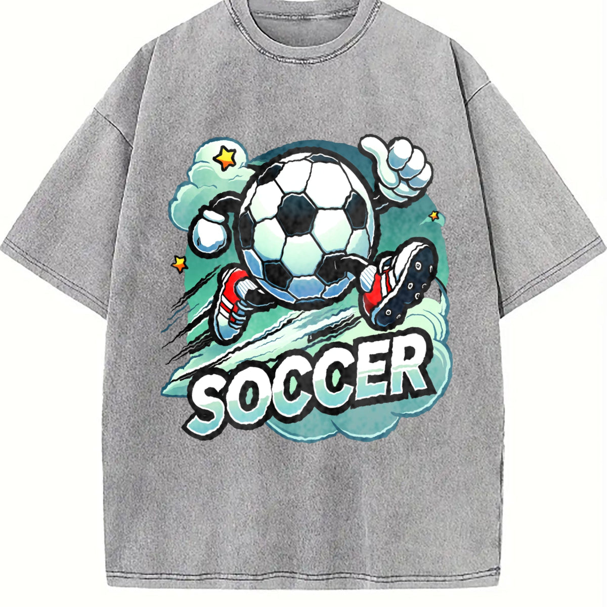 Global Soccer Fan Vintage Washed T-Shirt product image 5