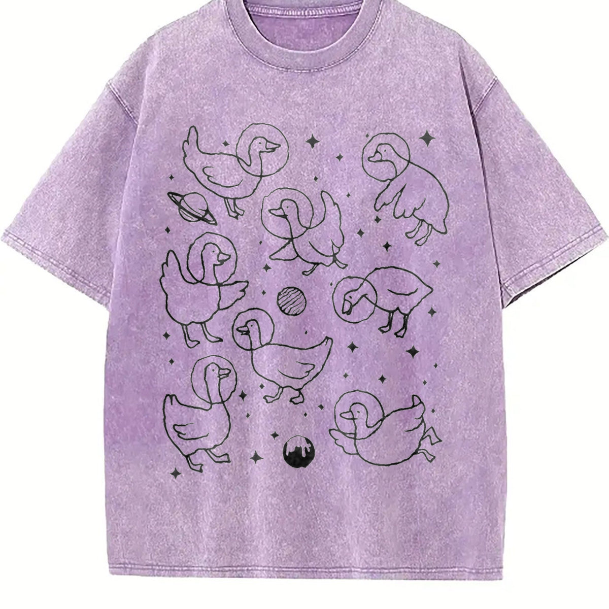 Geese In Space 90s Vintage Washed T-Shirt product image 6