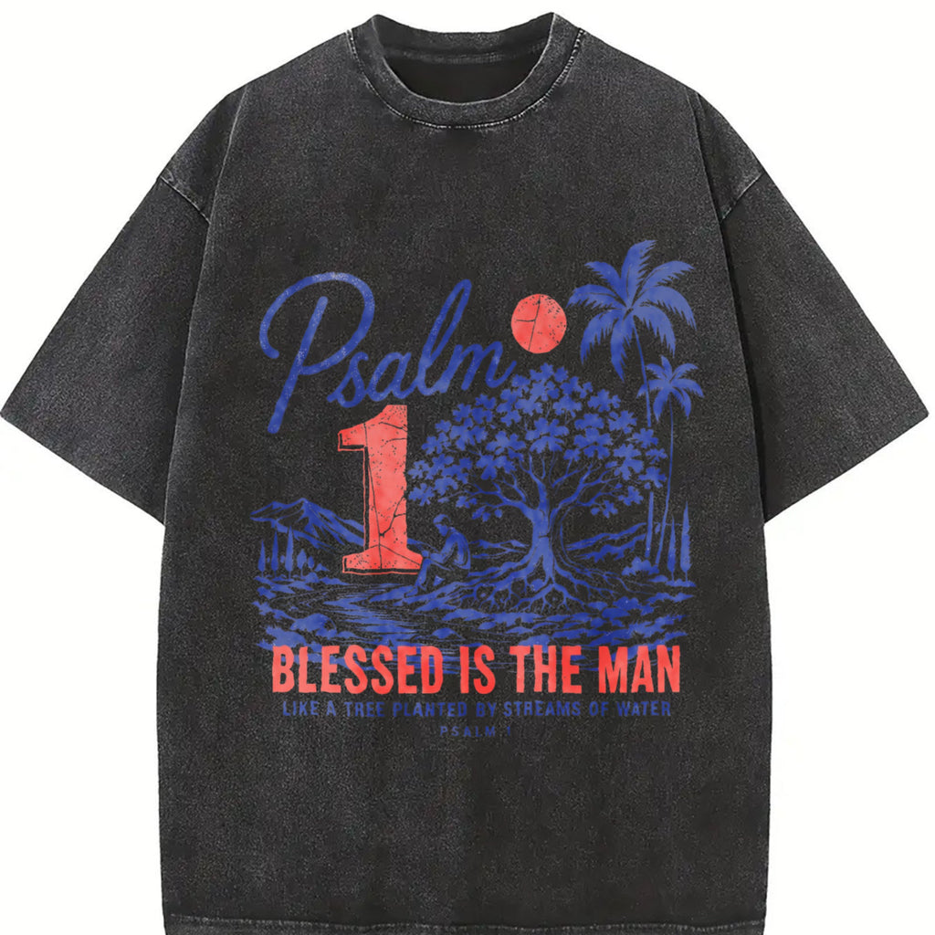 Psalm 1 Blessed Is The Man Christian Faith Tree Nature product image 2