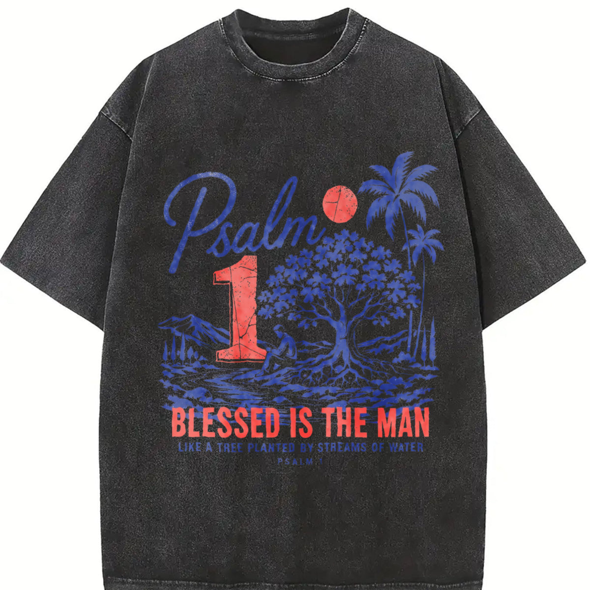 Psalm 1 Blessed Is The Man Christian Faith Tree Nature product image 2