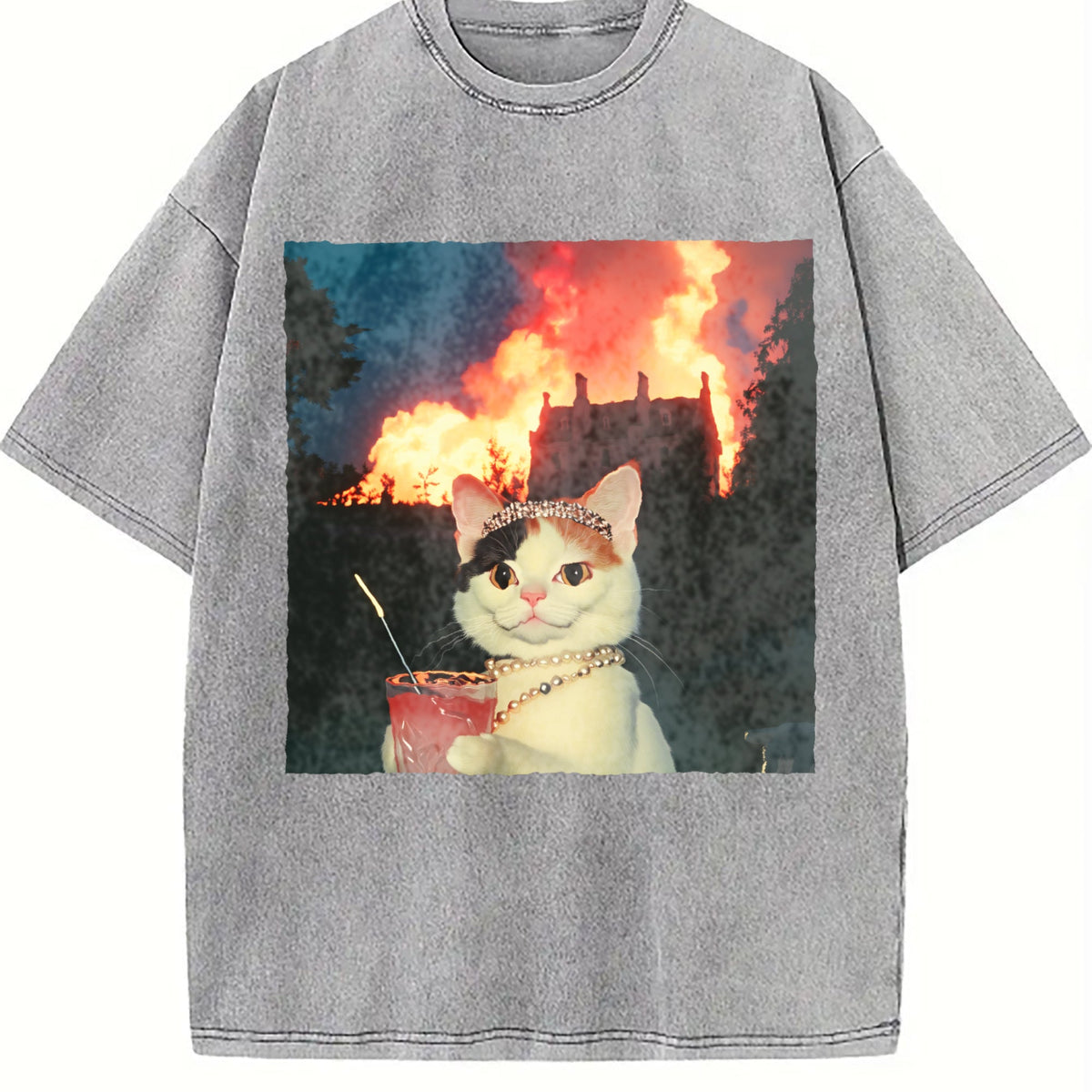 Patterned Vintage Washed T-Shirt product image 5