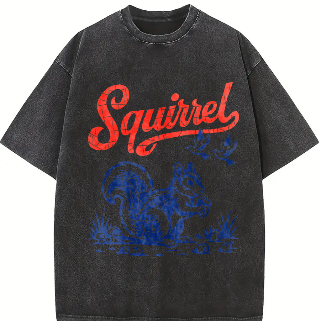 Squirrel Ringer Vintage Washed T-Shirt product image 2