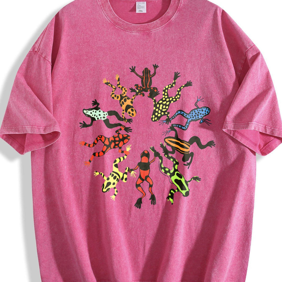 Dancing Frog Feast Vintage Washed T-Shirt product image 7