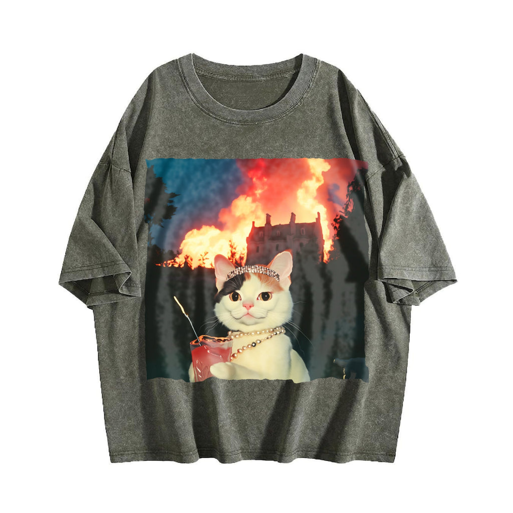 Patterned Vintage Washed T-Shirt product image 4