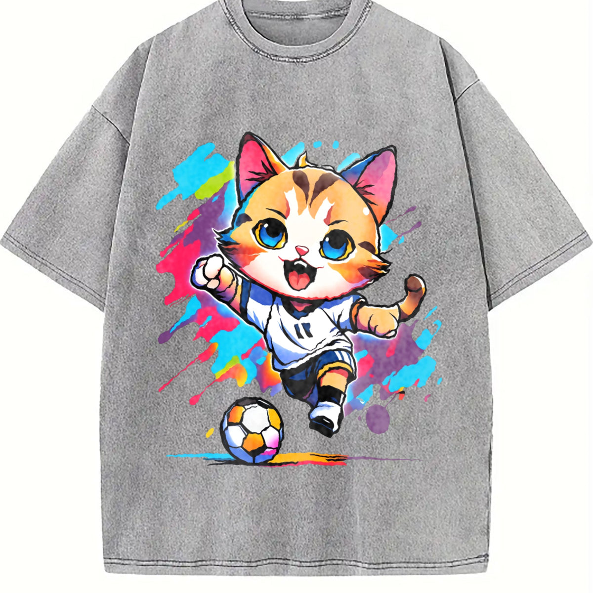 Global Soccer Fan Vintage Washed T-Shirt product image 5