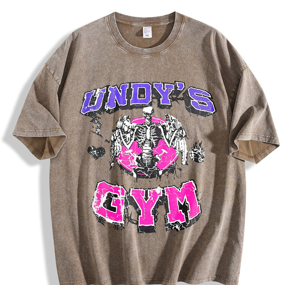 Undy's Gym Skeleton Vintage Washed T-Shirt product image 3