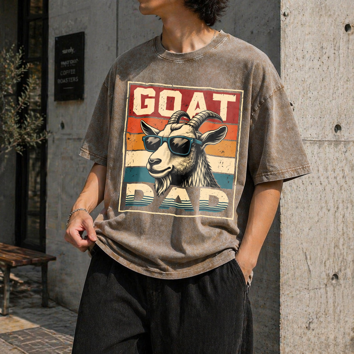 Goat Daddy Vintage Washed T-Shirt product image 3