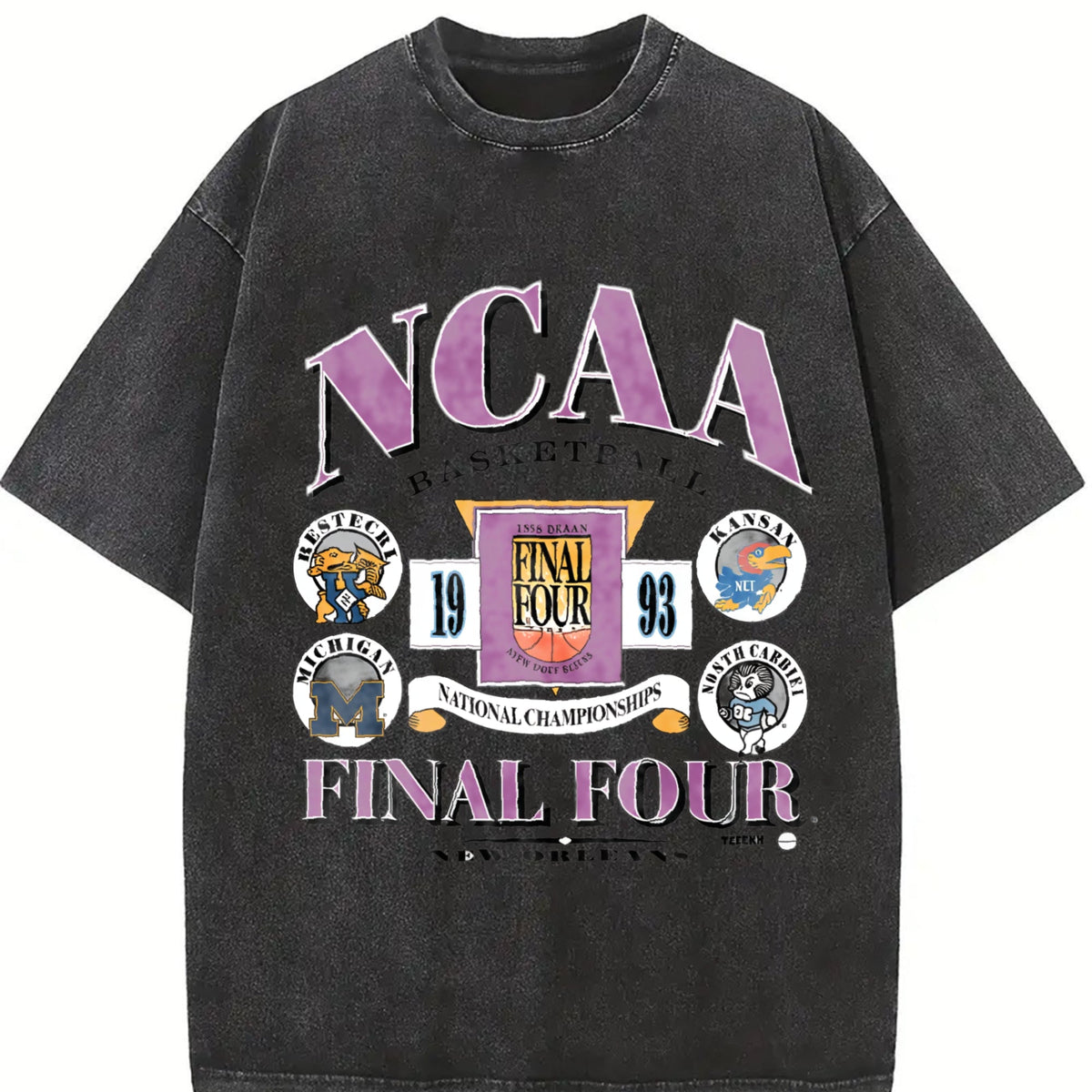 1993 Final Four Basketball College Sports Vintage Washed product image 2