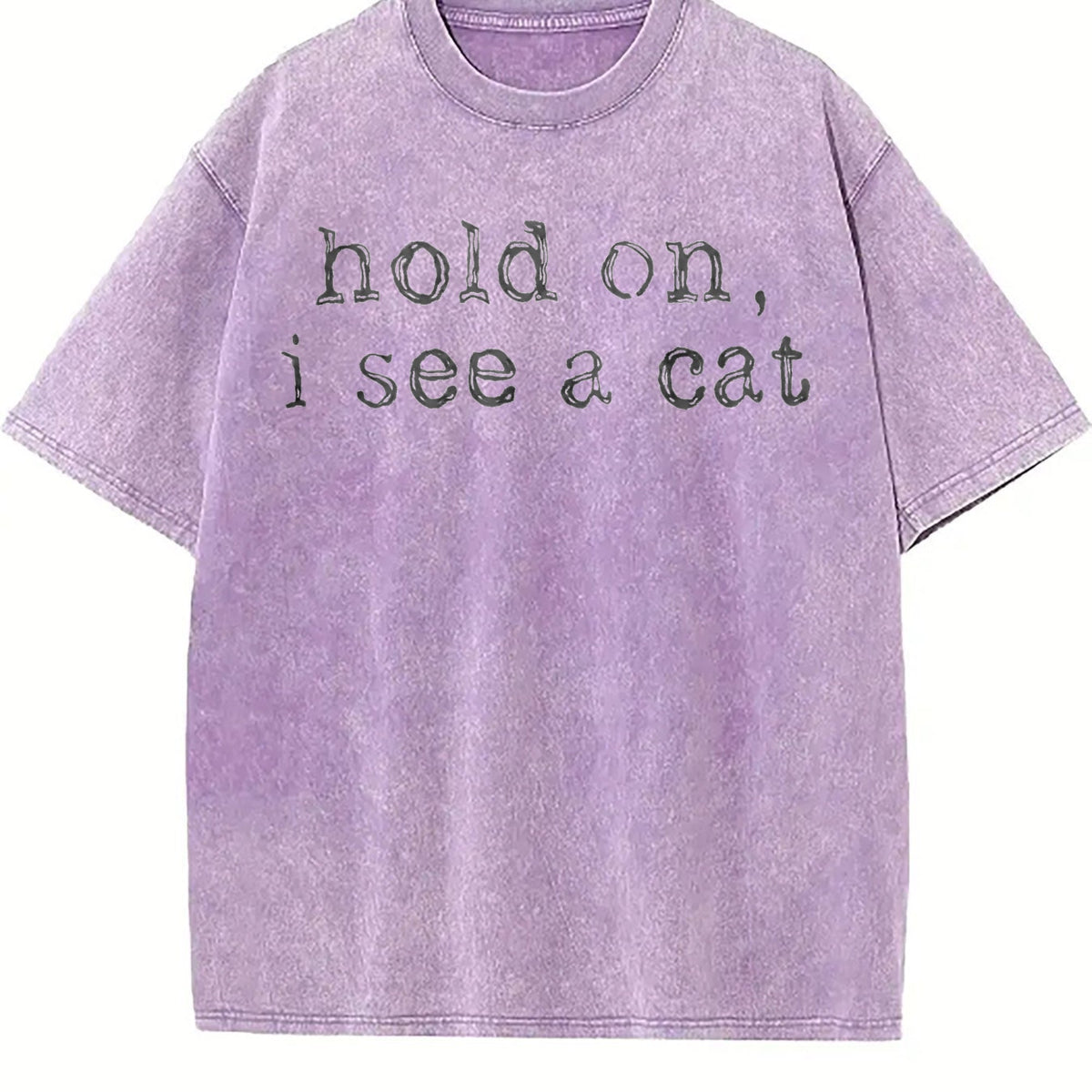 Hold On I See A Cat Vintage Washed T-Shirt product image 6