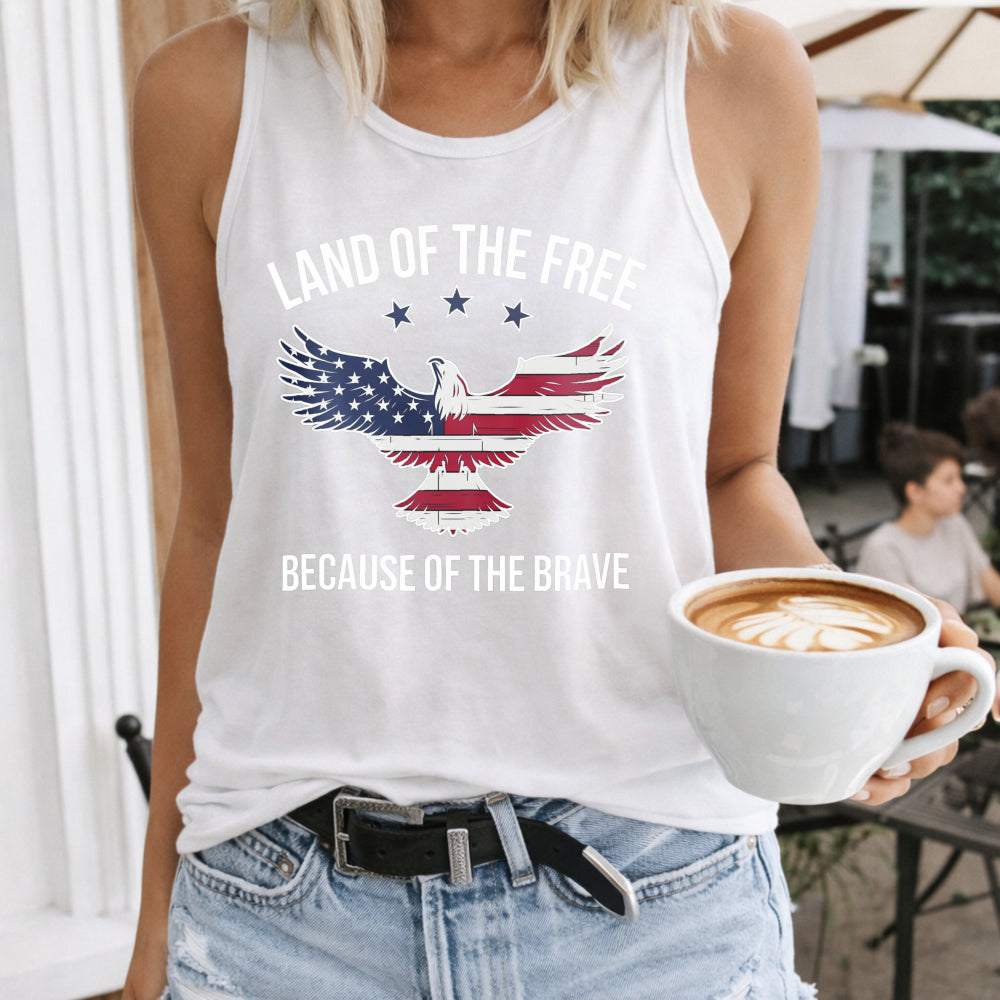 Land Of The Free Because Of The Brave Women's Tank Top