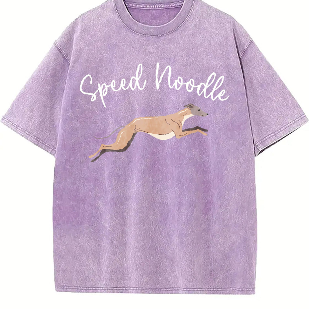 Speed Noodle Greyhound Lover Vintage Washed T-Shirt product image 6