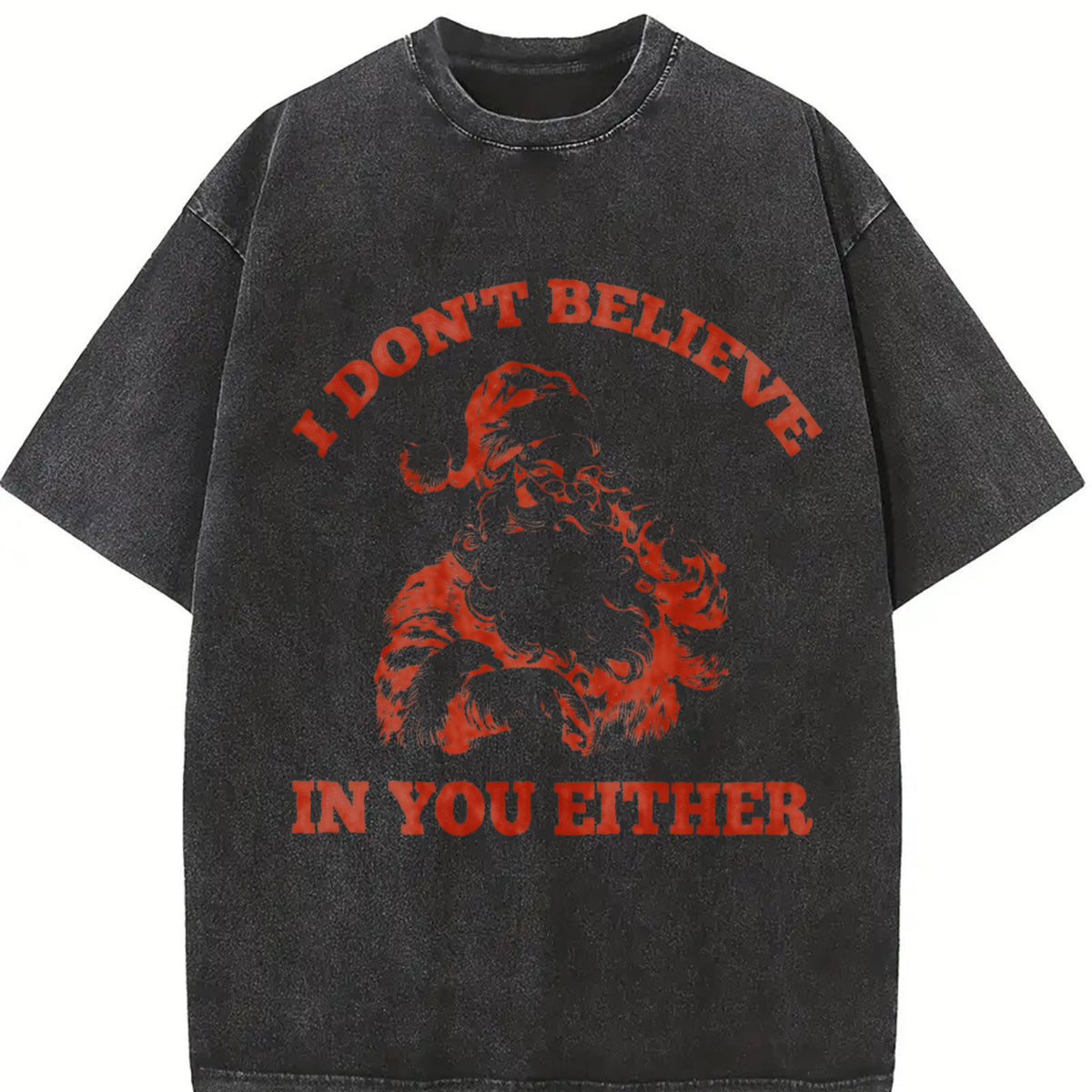 Funny Santa I Don't Believe In You Either 90s Vintage product image 2