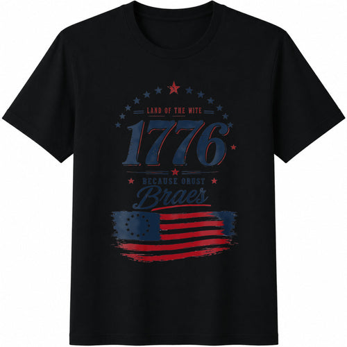 1776 Patriotic Cotton T-Shirt product image 1