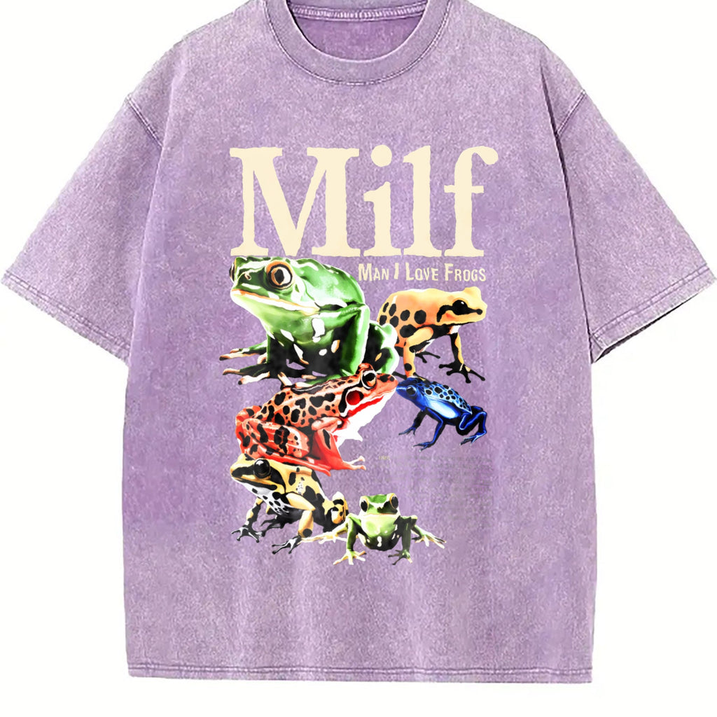 Man I Love Frogs Vintage Washed T-Shirt product image 6