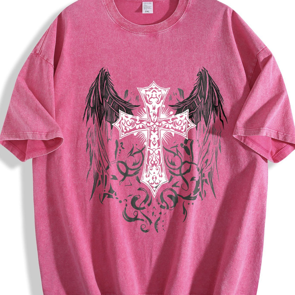 Gothic Lover + Ornate Angel Wing Cross + Sand- Feel Vintage product image 7
