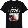 1776 Land Of The Free Because Of Brave Cotton T-Shirt product image 1