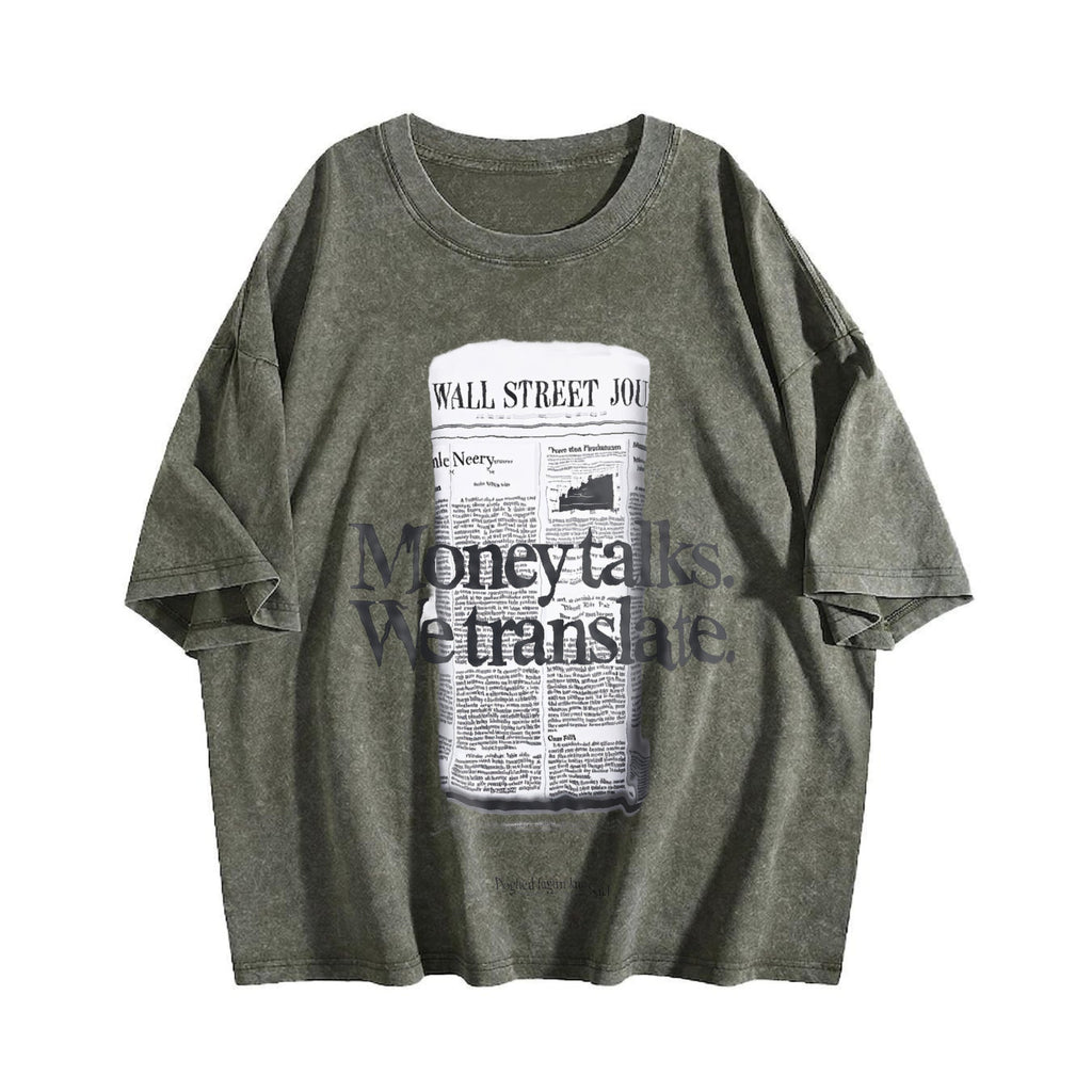 Wsj Money Talks We Translate Vintage Washed T-Shirt product image 4