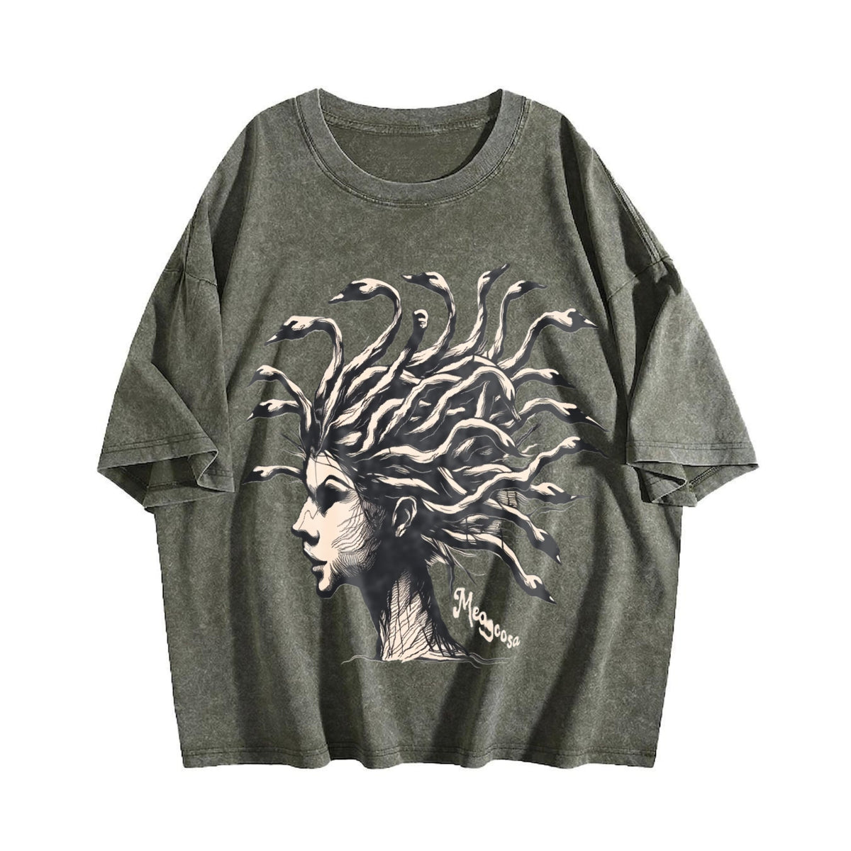 Medusa Goose Head 90s Vintage Washed T-Shirt product image 4