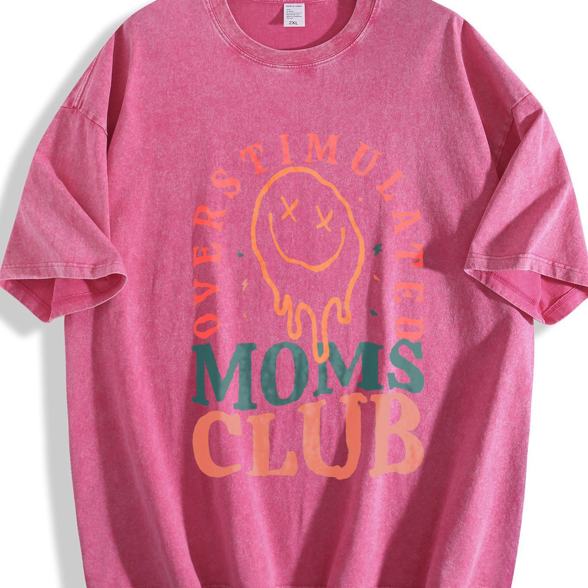 Overstimulated Moms Club Vintage Washed T-Shirt product image 7