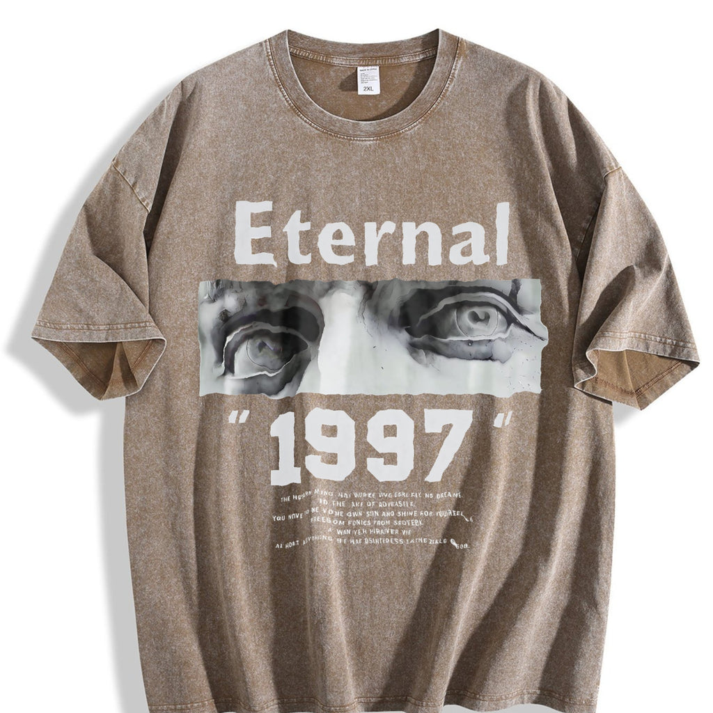 Eternal 1997 Eye Portrait Gym Muscle Vintage Washed T-Shirt product image 3