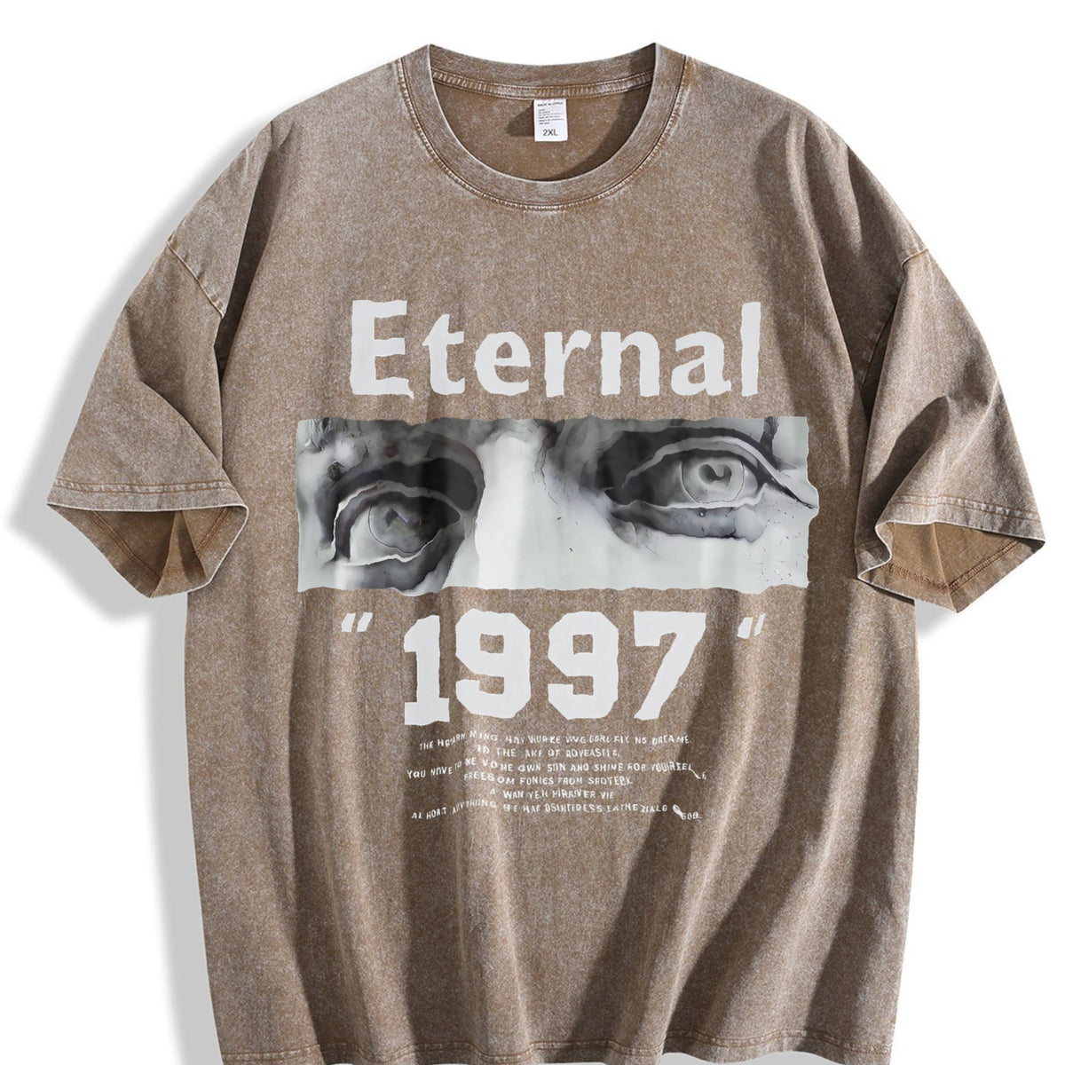 Eternal 1997 Eye Portrait Gym Muscle Vintage Washed T-Shirt product image 3