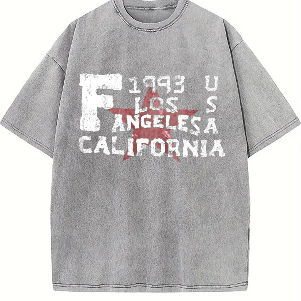 Los Angeles California 1993 Vintage Washed T-Shirt product image 5