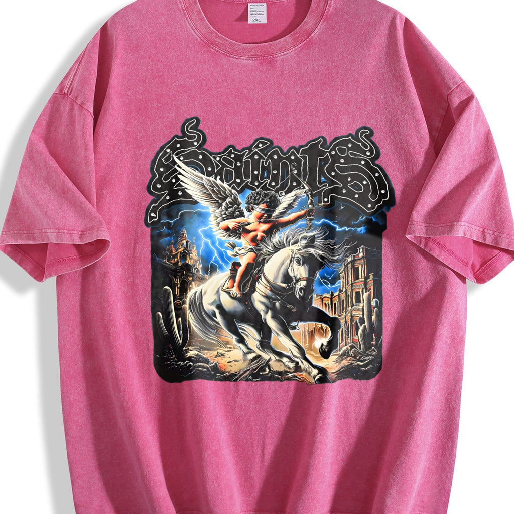 Saints Angel On Horse Vintage Washed T-Shirt product image 7