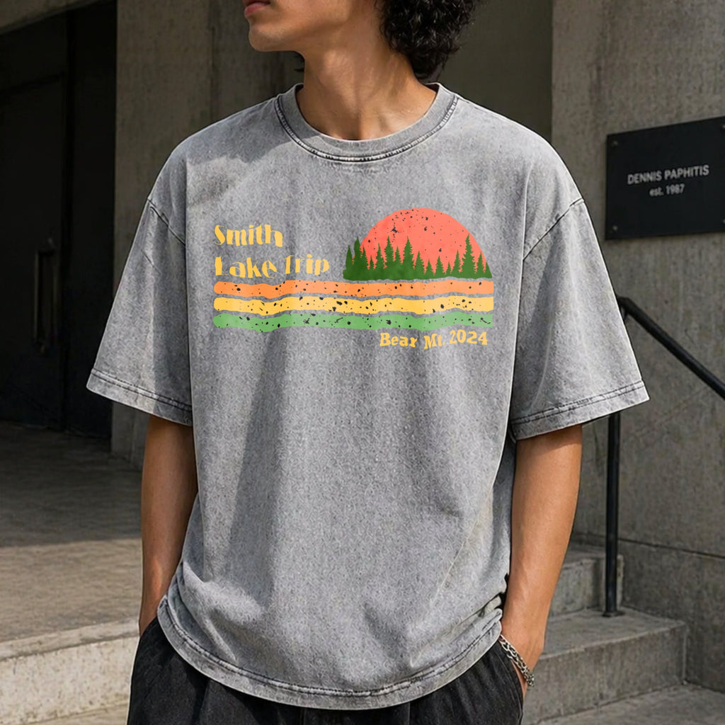 Camping Vintage Washed T-Shirt product image 5