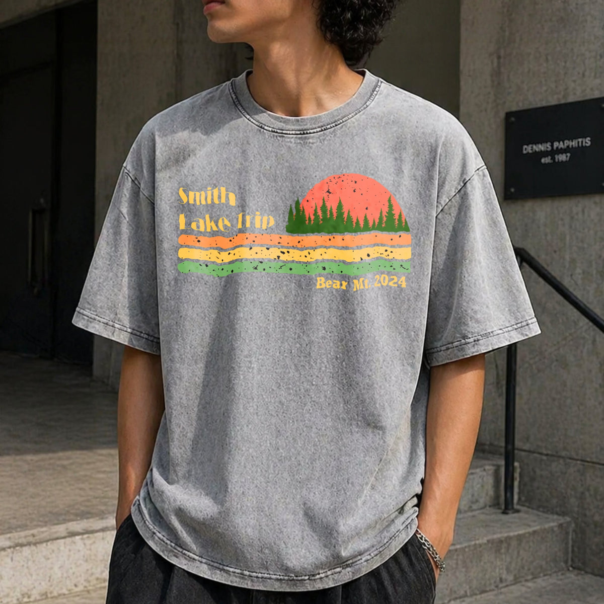 Camping Vintage Washed T-Shirt product image 5
