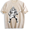 Bigfoot Playing Guitar Funny 90s Vintage Washed T-Shirt product image 1